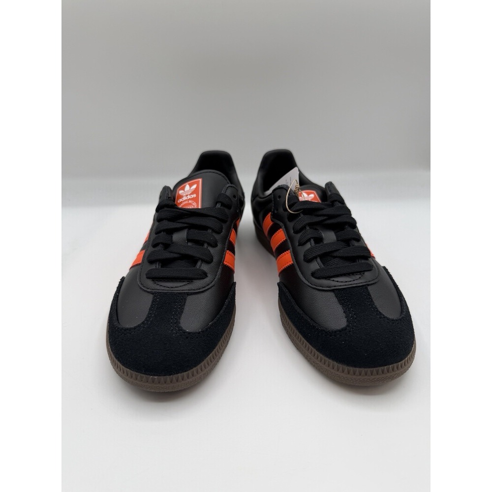 Adidas Samba OG, Men's 5, EU 37 1/3,Black-Impact Orange, Gum Sole, JR0910, NIB - Picture 3 of 16